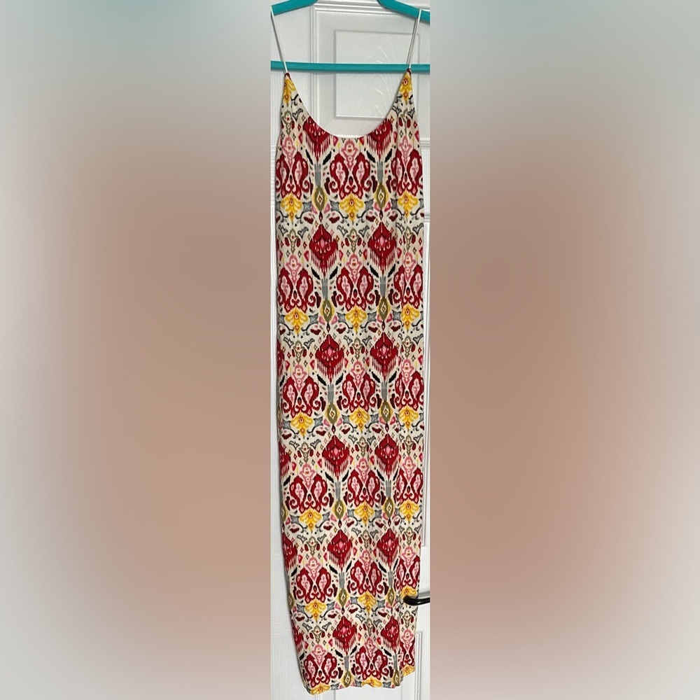 Alice+Olivia Delora Silk Blend Midi Dress NWT Strappy Printed Size 6–Ret. $425 - Picture 7 of 13